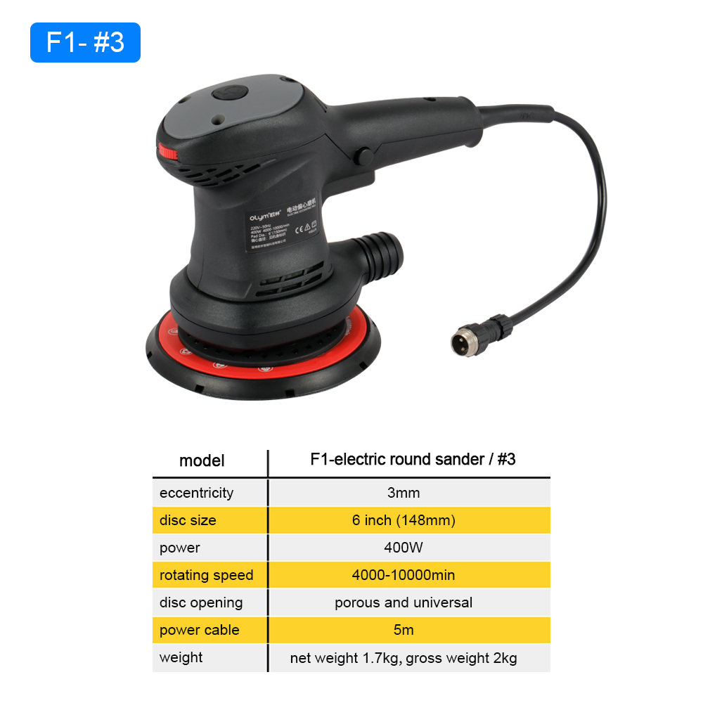 Car Vacuum - Роторная эксцентриковая шлифовальная машина HONGMAI Orbit
