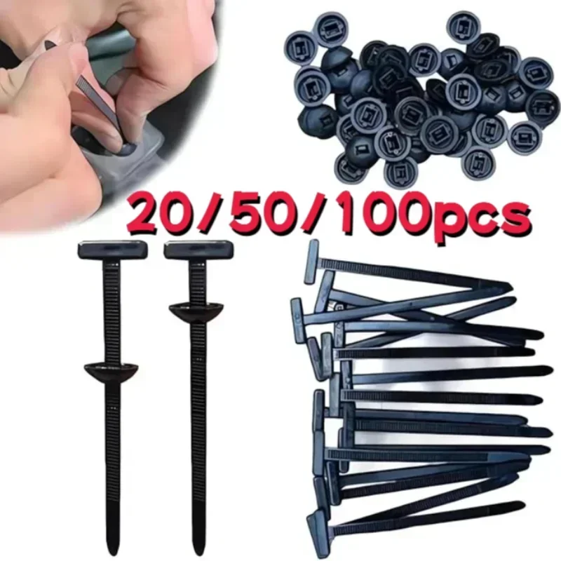 5-200 шт. нейлоновые кабельные – обзор и цена Car Cable Organizer