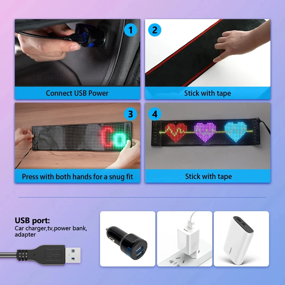 Светодиодная матричная пиксель – обзор и цена Car Led Light