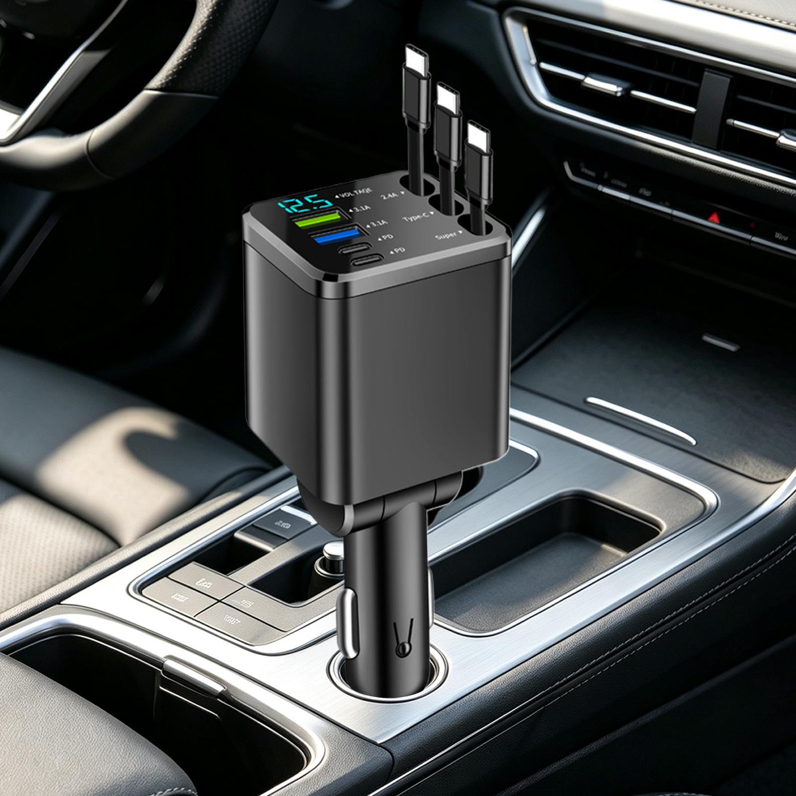Выдвижное зарядное устройство  – обзор и цена Car Charger